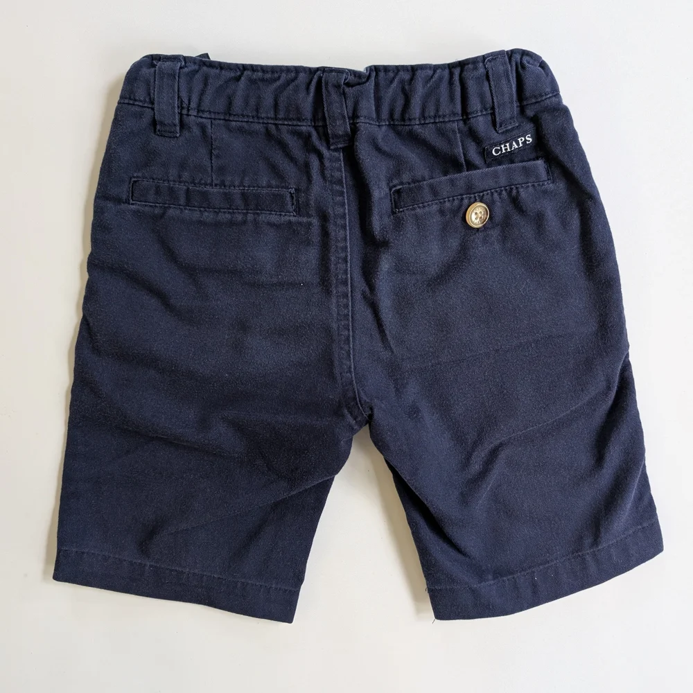 Chaps Kids Navy Uniform Shorts - Picture 2 of 2